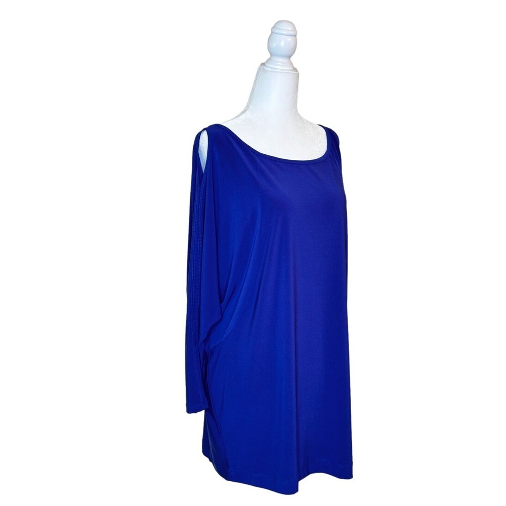 Clara Sunwoo Womens Cold Shoulder Tunic Top Size‎ M Dolman Sleeve Travel
